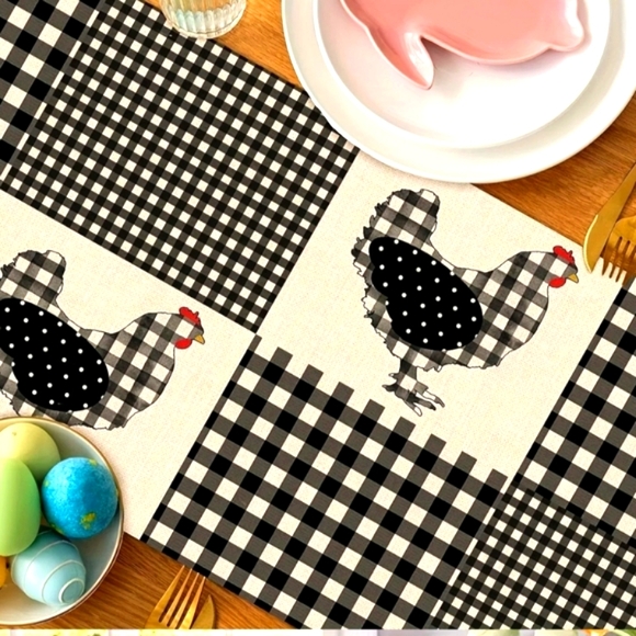 🚨✨️Last Call✨️🚨Linen Farm Style Table Runner - Picture 4 of 11